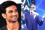 Amitabh Bachchan, set, amitabh bachchan s question for first contestant on kbc 12 is about sushant singh rajput, New normal