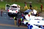 Texas Road accident updates, Texas Road accident breaking updates, texas road accident six telugu people dead, Christmas