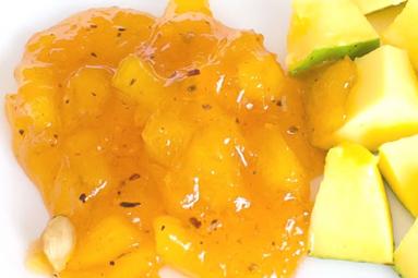 Quick sweet ripe mango chutney recipe